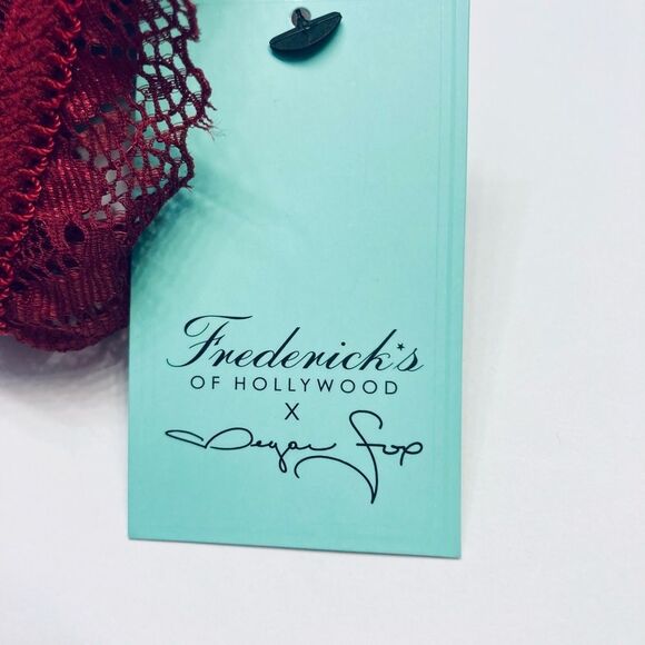 FREDERICK'S OF HOLLYWOOD x MEGAN FOX LEIA SCALLOPED LACE TEDDY BODYSUIT Small - Picture 14 of 15